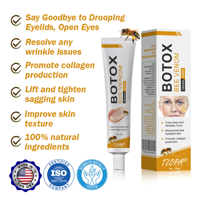 (Made and Shipped from USA✅) TLOPA®Botox Bee Venom Wrinkle Removal Cream- LAST DAY 80% OFF
