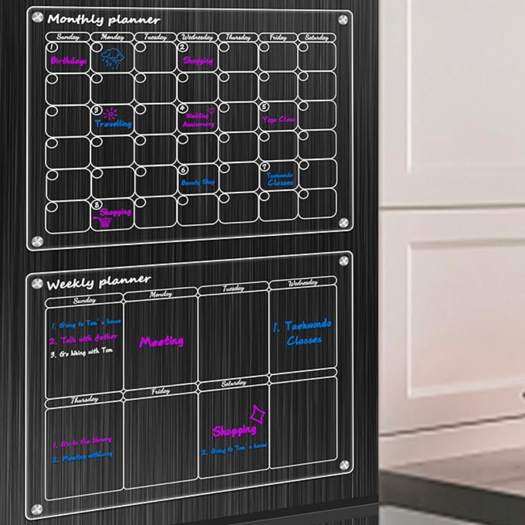 MemoMate™ – Magnetic Acrylic Calendar & Planner