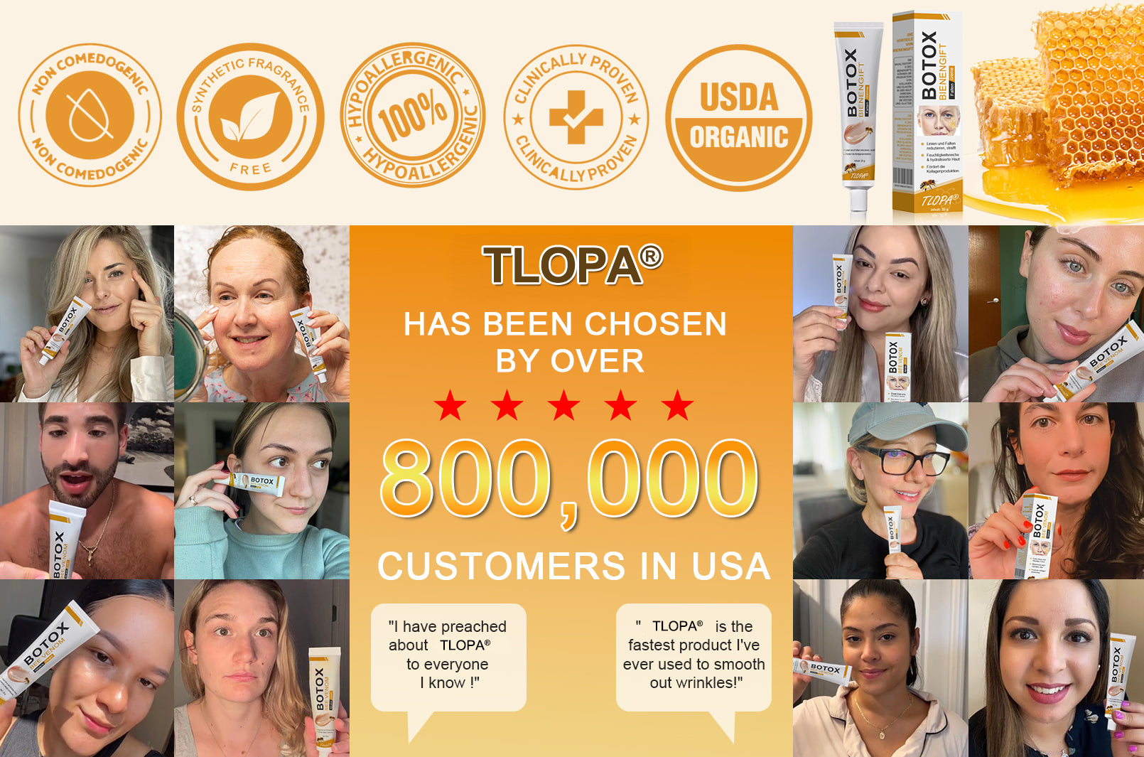 (Made and Shipped from USA✅) TLOPA®Botox Bee Venom Wrinkle Removal Cream- LAST DAY 80% OFF