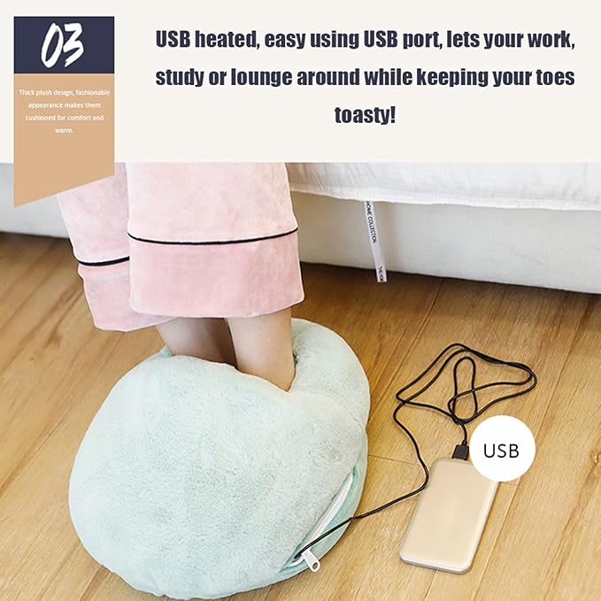 CozyFeet Heated Foot Warmer Cushion - Stay Warm and Comfortable