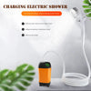 Outdoor Electric Shower IPX7 Waterproof Portable Electric Camping Shower Travel Beach Electric Shower Pump for Camping/Hiking