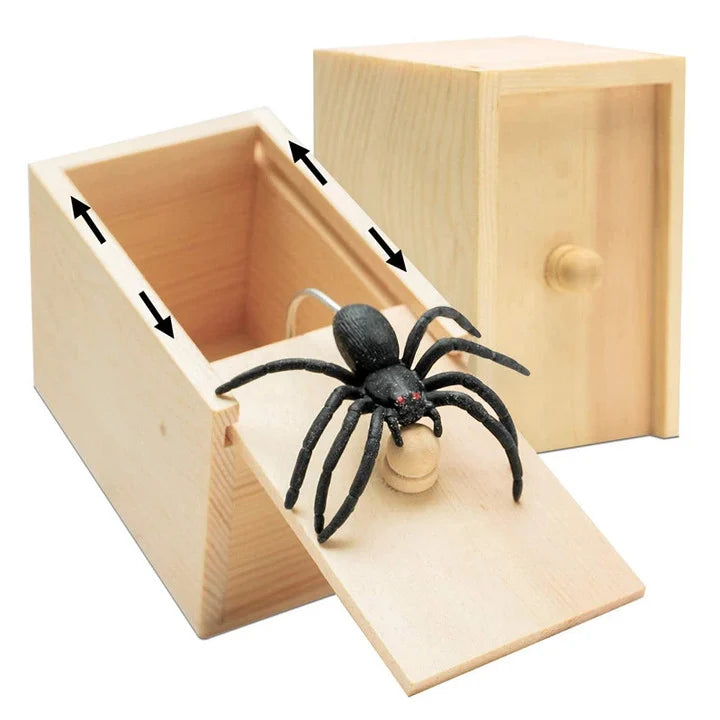 Biradu™ Spider Scare Prank Box