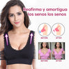TLOPA Tourmaline Shaping Wireless Silky Bra, Comfort Breathable Fabric, Front Cross Side Buckle Lace