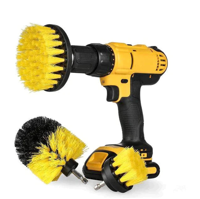 3-Piece Drill Brush Attachment Set