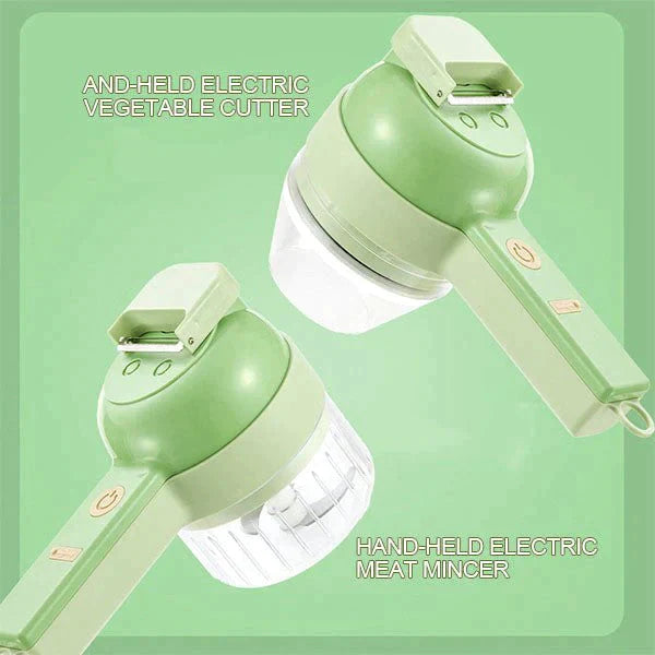 4 IN 1 HANDHELD ELECTRIC VEGETABLE CUTTER SET