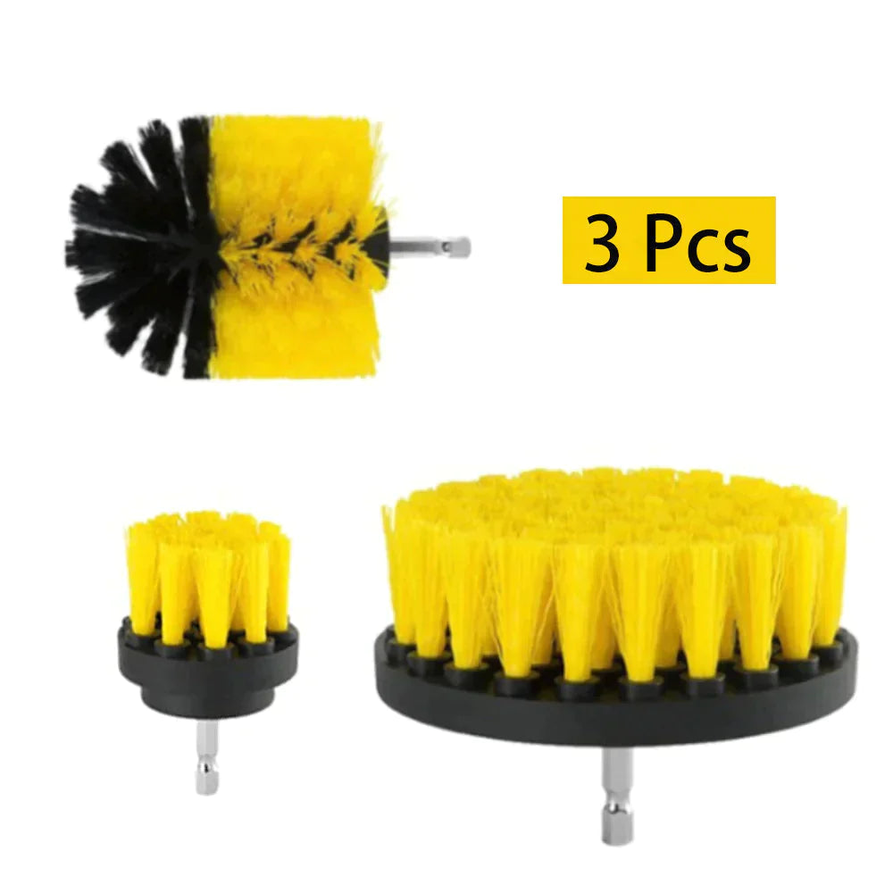 3-Piece Drill Brush Attachment Set