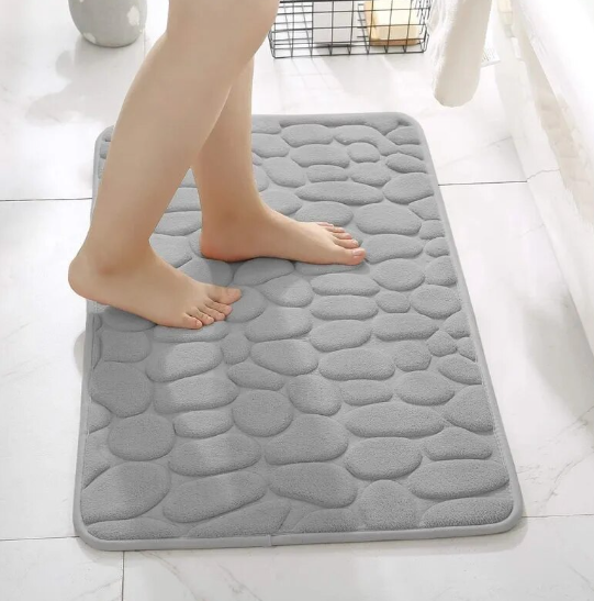 Premium Non Slip Cobblestone Bathroom Mat