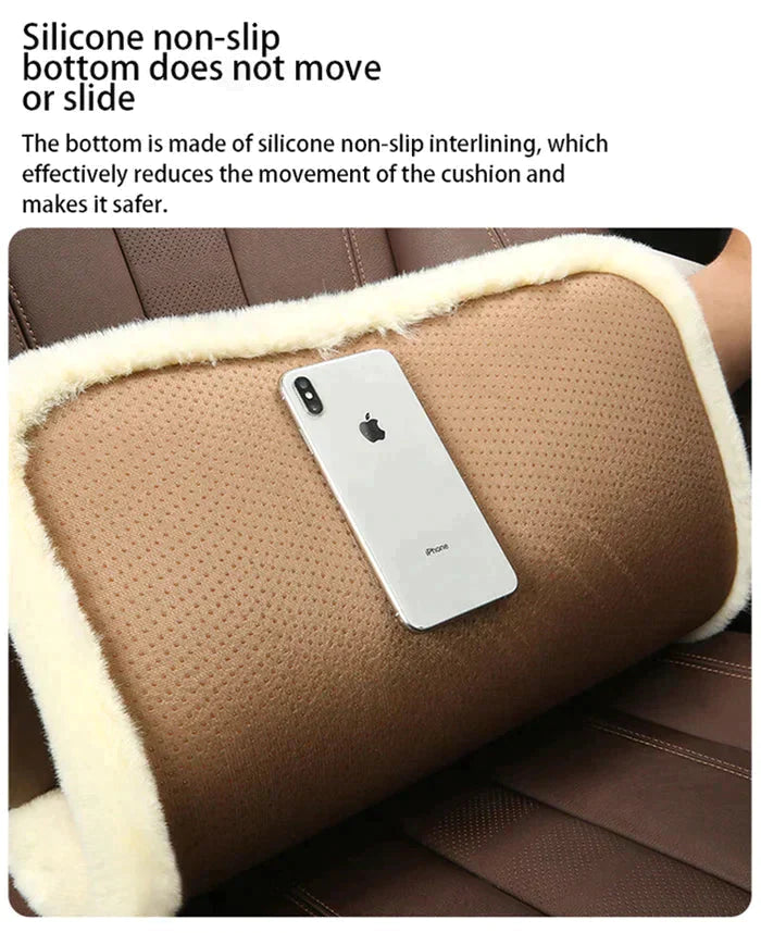 Plush Car Seat Cushion