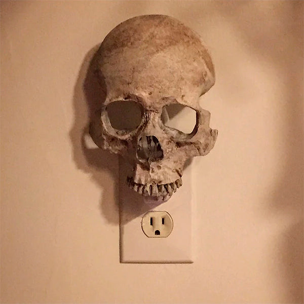 Handmade Human Skull Night Light