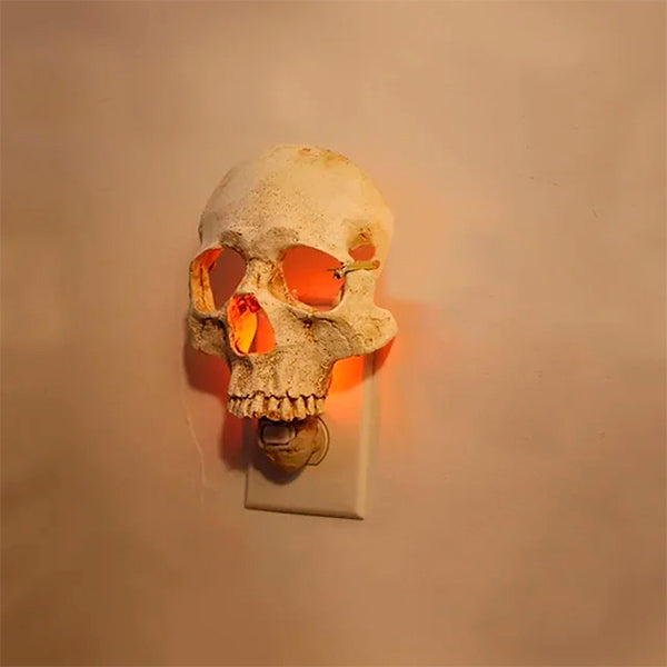 Handmade Human Skull Night Light