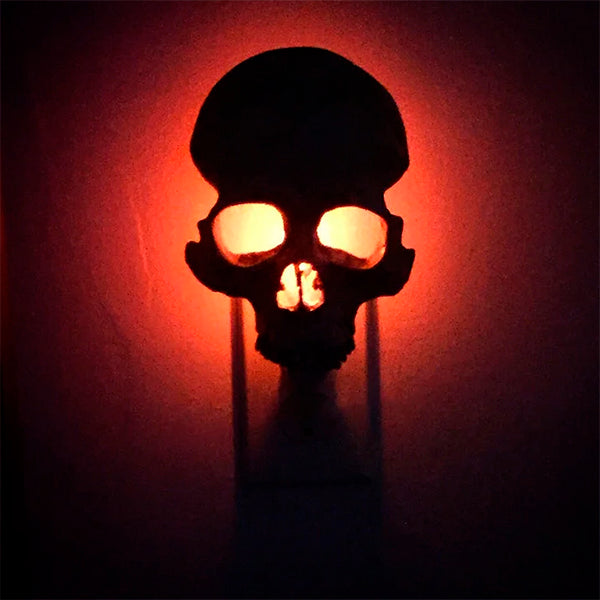 Handmade Human Skull Night Light