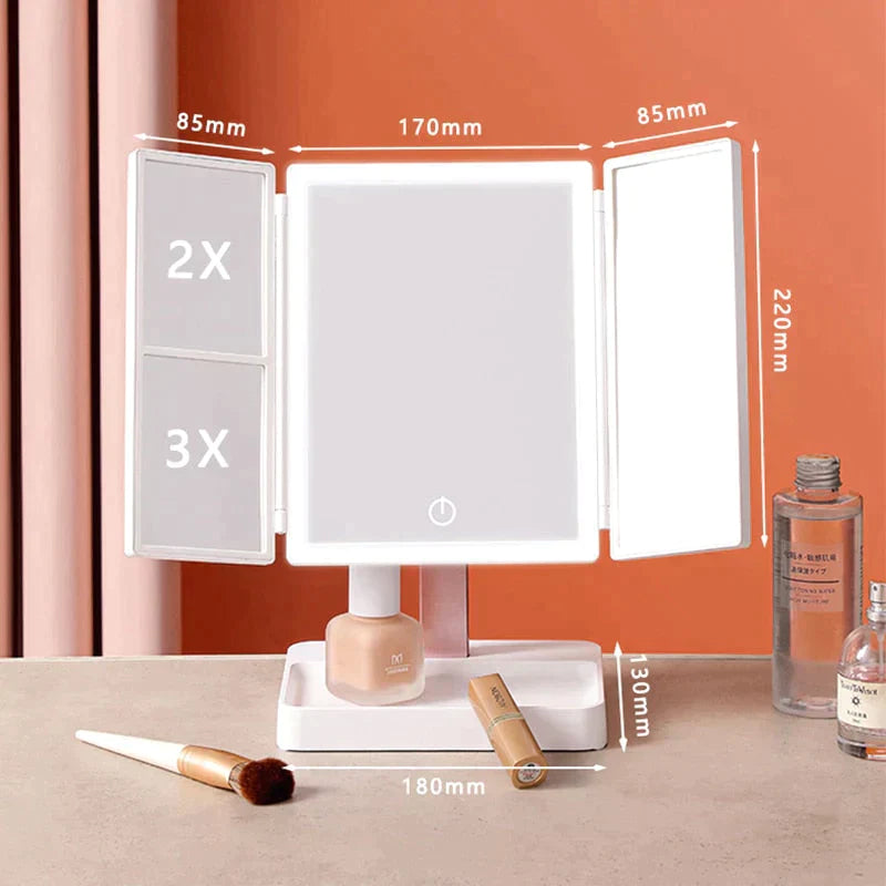 Folding Make-Up LED Mirrors