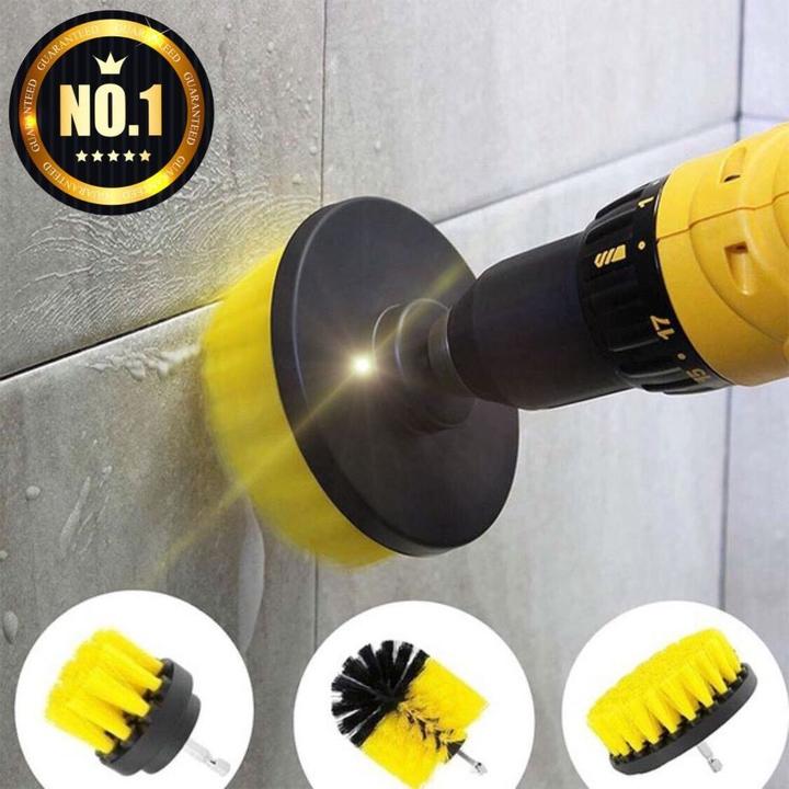 3-Piece Drill Brush Attachment Set