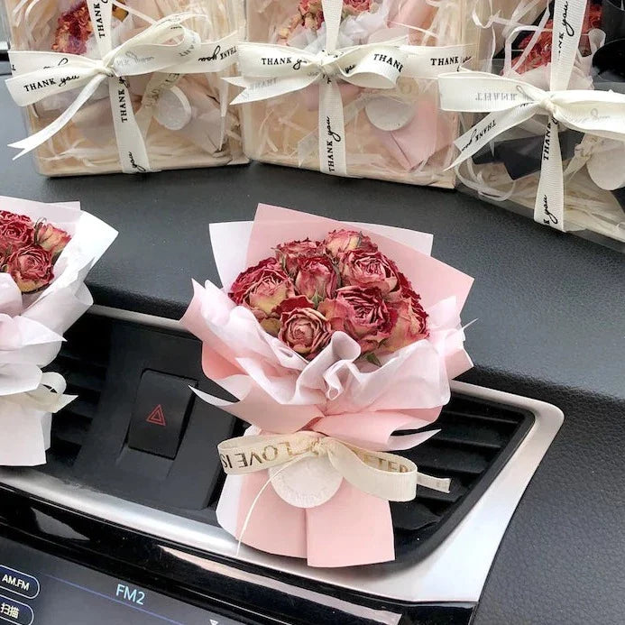 LoveLinks Preserved Rose Air Freshener Vent Clip