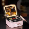🔥Last Day Sale 60%🔥Travel Makeup Organizer Bag with Light Up LED Mirror